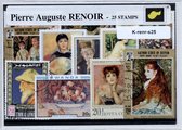 Pierre Auguste Renoir – Luxe postzegel pakket (A6 formaat) : collectie van 25 verschillende postzegels van Pierre Auguste Renoir – kan als ansichtkaart in een A6 envelop - authenti