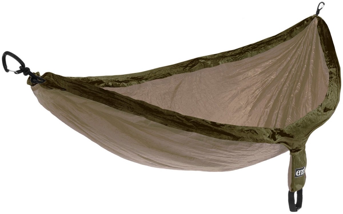 Eno Hangmat Doublenest 2,8 X 1,4 M Nylon Khaki/groen 3-delig