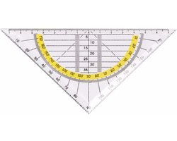 Top Write Geotriangle - Règle - 14 cm. - Transparent