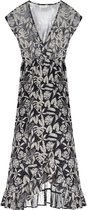 DEELUXE Maxi-jurk met tropisch patroon NOELA Tropical Print Black