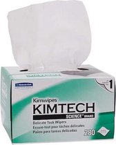 Kimtech Kimwipes delicate task wipers voor bijvoorbeeld cameralenzen en fiber 280 stuks in dispenser doos