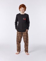 Woody pyjama heren - antraciet - ijsbeer - 212-2-QPD-R/193 - maat L