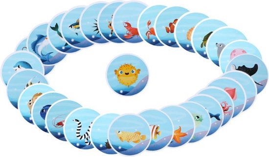 Thumbnail van een extra afbeelding van het spel Onshine 3-in-1 Visspeelgoed - Fishing Game & Bijpassende Game & Doolhof - Visspel Magnetisch met 2 hengels en 20 vissen met naamkaartje - Oceaan magnetische visemmer - Hengelspel - Houten Magnetisch Visspel - Stadslabyrint voor Fijne motoriek - Maze