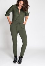 Groene Broek/Pantalon van Je m'appelle - Dames - Travelstof - Maat L - 2 maten beschikbaar