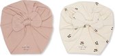 Konges Slojd Bambi turban baby Cherry/Rugby Tan