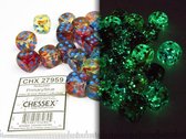 Chessex Nebula Primary/blue Luminary D6 12mm Dobbelsteen Set (36 stuks)