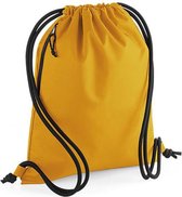 Gymtas 100% gerecycled polyester 40 x 48 cm (Mustard)