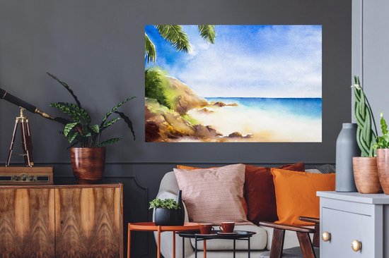 Stickers Stickers muraux - Mer - Plage - Berg - 120x80 cm - Film adhésif