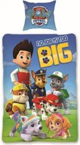 dekbedovertrek Paw Patrol 140 x 200 cm polyester