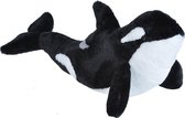 knuffel orka junior 38 cm pluche zwart/wit