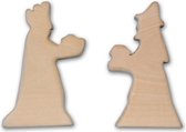 Kerstfiguurtjes: koningen hout