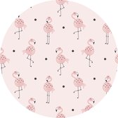 Vloerkleed vinyl rond | Flamingo junkie