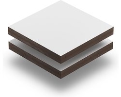 HPL plaat 3 mm dik - 70 x 60 cm - Wit