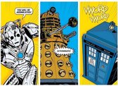 Pyramid Doctor Who Comic Sections Kunstdruk 80x60cm Poster - 80x60cm