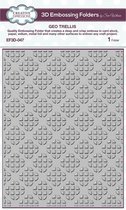 Creative Expressions 3D Embossing Folder Geo Trellis