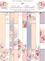 The Paper Boutique Insteek Papier - Fabulous Florals - A4 - 4x10 designs