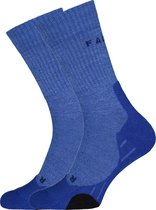 FALKE TK2 Wool dames wandelsokken - blauw-mix - Maat: 35-36