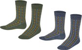 Esprit Sokken Check Kinderen 2-PACK 18182 0040 sortiment 35-38