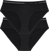 Dorina Hipster - Menstruatie ondergoed - 2-pack - 3XL - Zwart