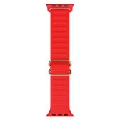 Japans woord gesp siliconen vervangende horlogeband voor Apple Watch Series 6 & SE & 5 & 4 40mm/3 & 2 & 1 38mm (Rood)