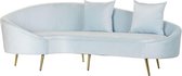 Sofa DKD Home Decor Polyester Metaal Gouden Hemelsblauw (210 x 120 x 84 cm)
