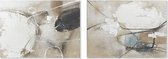 Schilderij DKD Home Decor Canvas Abstract (2 pcs) (90 x 4 x 120 cm)