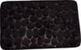 Foam bad mat zwarte stenen 40x60cm