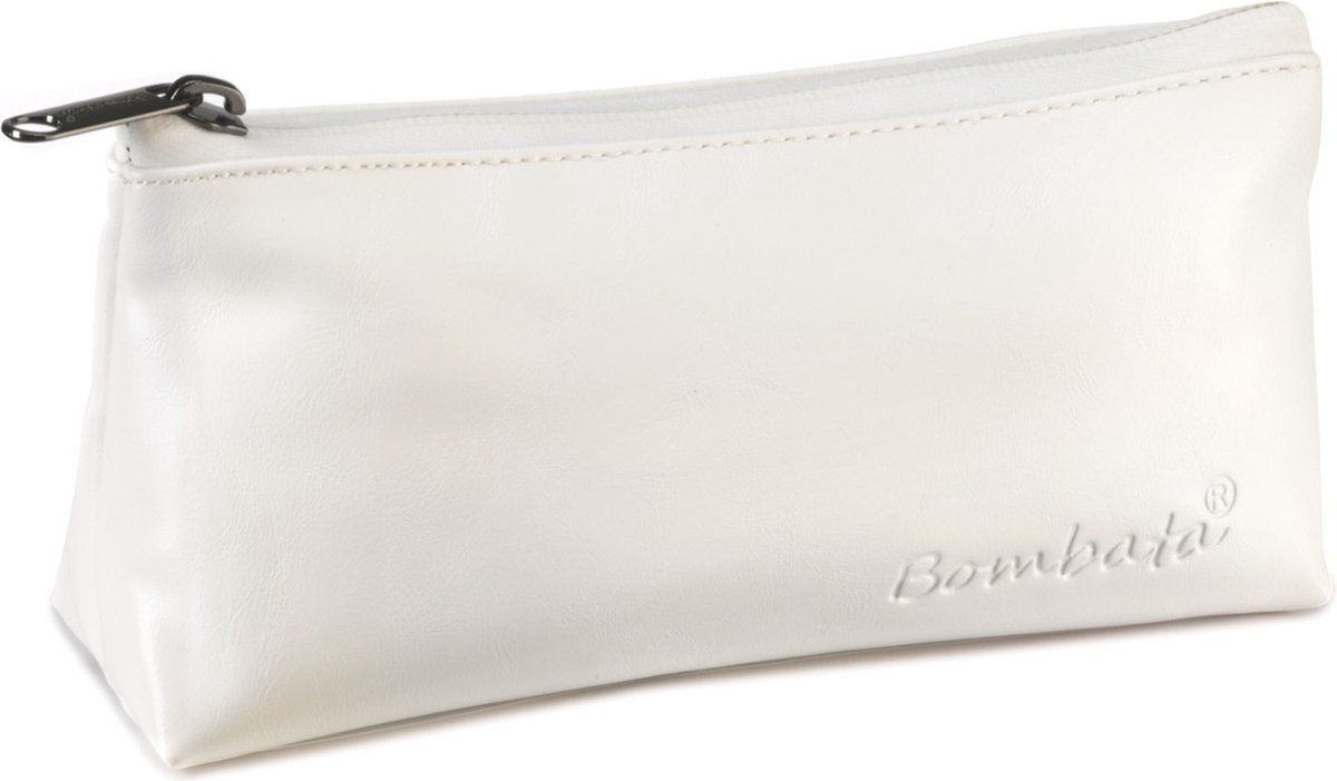 Bombata Etui Evolution Driehoekig 20 Cm Kunstleer Wit