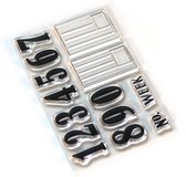 ECD Clear stamps Pieces of life 2 - Numbers & labels