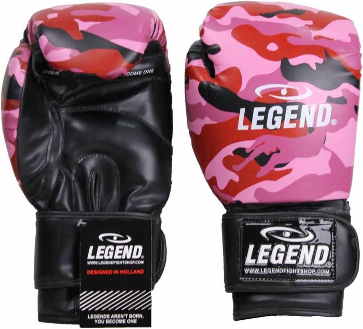 Legend Sports Bokshandschoenen Powerfit & Protect Camo Dames Roze Mt 16oz