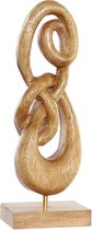 Decoratieve figuren DKD Home Decor Hout Abstract Natuurlijk (13 x 9 x 37 cm)