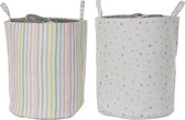 Wasmand DKD Home Decor Polyester (40 x 40 x 51 cm) (2 pcs)