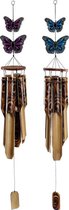 Carillon DKD Home Decor Shabby Chic Vlinder (15 x 15 x 110 cm)