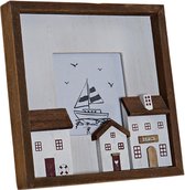 Fotolijsten DKD Home Decor Kristal Mediterrane MDF (20 x 3 x 20 cm)