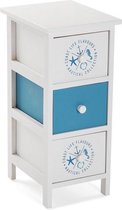 Ladenkast Nautisch 3 lades Paulownia hout (30 x 56 x 25 cm)