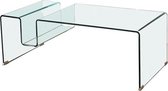 Hoofdtafel Gebogen Glas (120 x 60 x 43 cm)