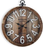 Horloge Metaal Hout MDF (74 x 6,5 x 60 cm)