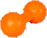 Flamingo Rubber Dumbbell With Bell 12Cm - Oranje