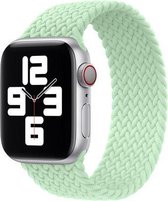 Gevlochten solo band - pistache - Geschikt voor Apple Watch