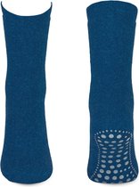 Basset Antislip sokken met ABS noppen 1 paar jeansblauw - 42