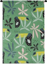 Tapisserie - Tapisserie - Toucan - Feuilles - Vert - 60x90 cm - Tapisserie