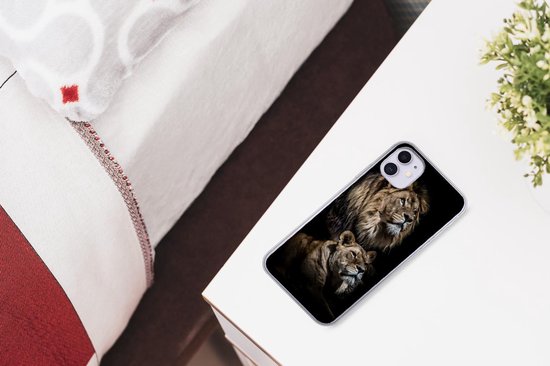 Coque iPhone 11 - Lion - Lionne - Portrait - Siliconen