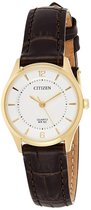 Citizen  ER0203-00B Horloge - Leer - Bruin - Ø 26 mm