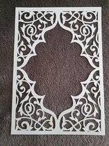 Sier frame stencil, A5, kaarten maken, scrapbooking