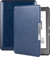 Lunso - Geschikt voor Kobo Glo / Glo HD / Touch 2.0 hoes (6 inch) - sleep cover - Donkerblauw