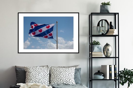 Affiche avec cadre Frise - Drapeau frison - Air - 120x80 cm