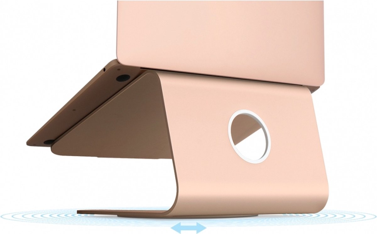 Rain Design mStand 360 Laptop Stand + Swivel Base Rose Gold