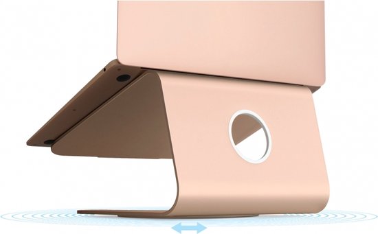 Foto: Rain design mstand 360 laptop stand swivel base goud ros 