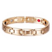 Magnetische Energie armband Mendes Edelstaal Goudkleurig
