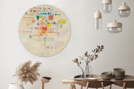 Cercle mural - Aluminium - Accent doux - Kandinsky - ⌀ 140 cm